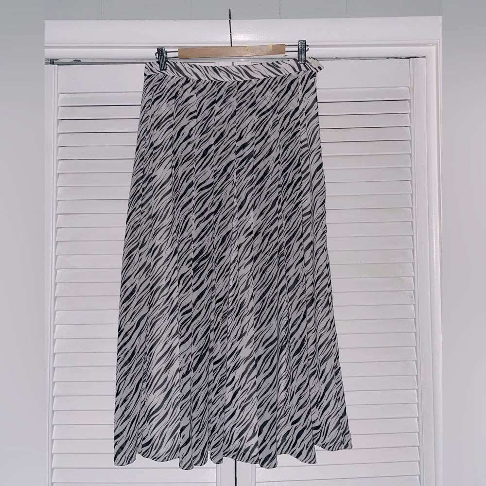 Who What Wear Zebra Print Skirt